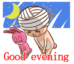 Life of no ear rabbit sticker #12339052