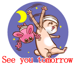 Life of no ear rabbit by haradamaruko sticker #12339053