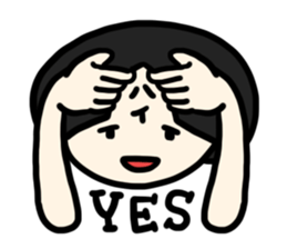 Goodbye, bobbed hair sticker #12339812