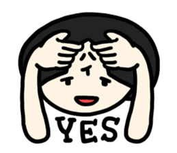 Goodbye, bobbed hair sticker #12339812