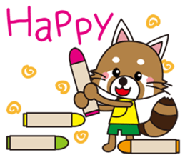 Lesser panda BOY 1 sticker #12339923