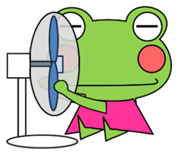 Daily conversation Sticker frog Summer sticker #12340510