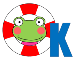 Daily conversation Sticker frog Summer sticker #12340519