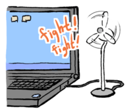 Feelings of consumer electronics sticker #12341180