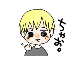Blonde girl stisker sticker #12341184