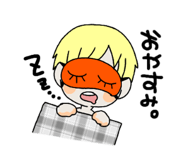 Blonde girl stisker sticker #12341185