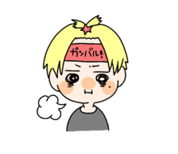 Blonde girl stisker sticker #12341191