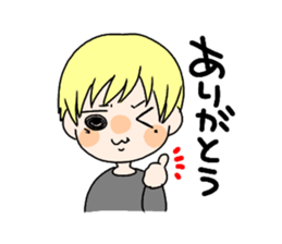 Blonde girl stisker sticker #12341197