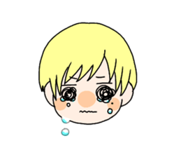 Blonde girl stisker sticker #12341199