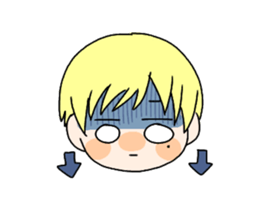 Blonde girl stisker sticker #12341201