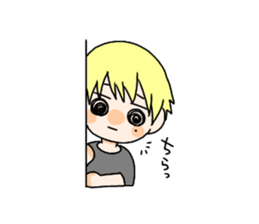 Blonde girl stisker sticker #12341203