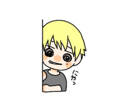 Blonde girl stisker sticker #12341204