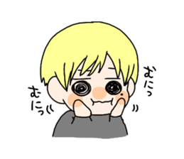 Blonde girl stisker sticker #12341214