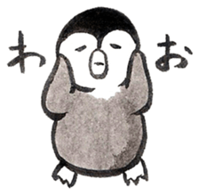 Tired penguin in everyday sticker #12341400