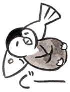 Tired penguin in everyday sticker #12341414