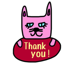 Cat of a blue eye. sticker #12341511