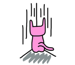 Cat of a blue eye. sticker #12341515