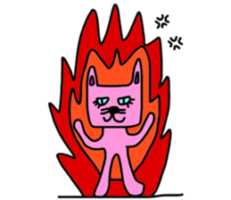 Cat of a blue eye. sticker #12341520