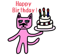 Cat of a blue eye. sticker #12341541