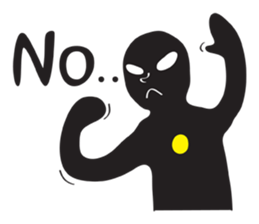 Shadow Funny Man sticker #12342114