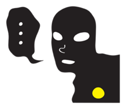 Shadow Funny Man sticker #12342121