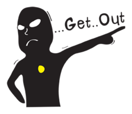 Shadow Funny Man sticker #12342147