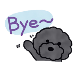 Hugh the black Dandelion dog II ENG.ver. sticker #12343873