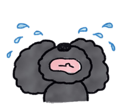 Hugh the black Dandelion dog II ENG.ver. sticker #12343878