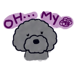 Hugh the black Dandelion dog II ENG.ver. sticker #12343880