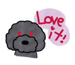 Hugh the black Dandelion dog II ENG.ver. sticker #12343884