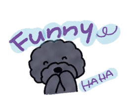 Hugh the black Dandelion dog II ENG.ver. sticker #12343885