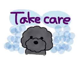 Hugh the black Dandelion dog II ENG.ver. sticker #12343887