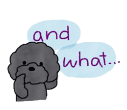 Hugh the black Dandelion dog II ENG.ver. sticker #12343889