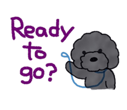 Hugh the black Dandelion dog II ENG.ver. sticker #12343890