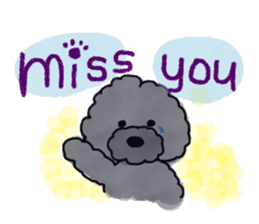 Hugh the black Dandelion dog II ENG.ver. sticker #12343891