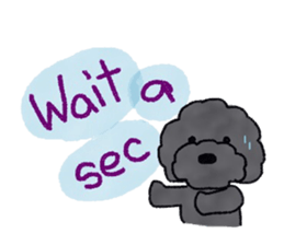 Hugh the black Dandelion dog II ENG.ver. sticker #12343892