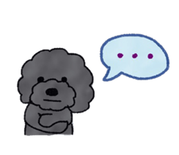 Hugh the black Dandelion dog II ENG.ver. sticker #12343893