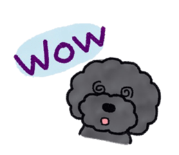 Hugh the black Dandelion dog II ENG.ver. sticker #12343894