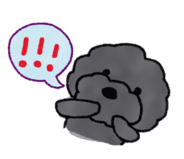 Hugh the black Dandelion dog II ENG.ver. sticker #12343895