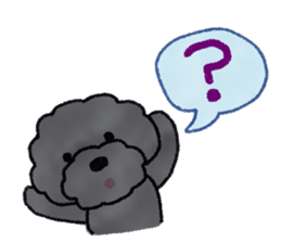 Hugh the black Dandelion dog II ENG.ver. sticker #12343896