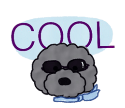 Hugh the black Dandelion dog II ENG.ver. sticker #12343897