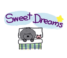 Hugh the black Dandelion dog II ENG.ver. sticker #12343898