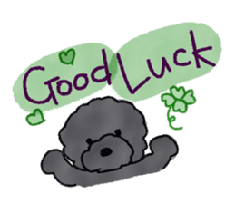 Hugh the black Dandelion dog II ENG.ver. sticker #12343901