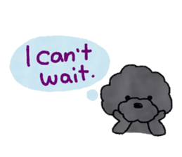 Hugh the black Dandelion dog II ENG.ver. sticker #12343905