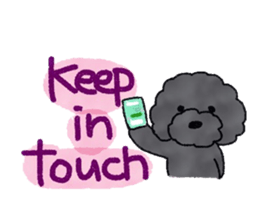 Hugh the black Dandelion dog II ENG.ver. sticker #12343908