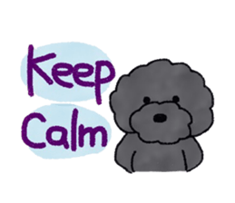 Hugh the black Dandelion dog II ENG.ver. sticker #12343909