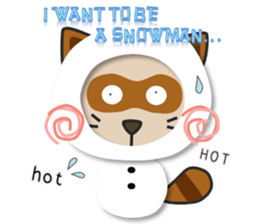 kacco's Raccoon-2(English) sticker #12344323