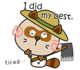 kacco's Raccoon-2(English) sticker #12344326