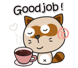 kacco's Raccoon-2(English) sticker #12344329