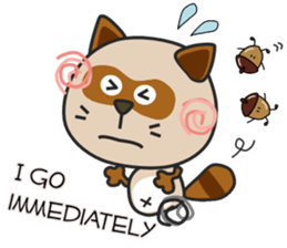 kacco's Raccoon-2(English) sticker #12344334